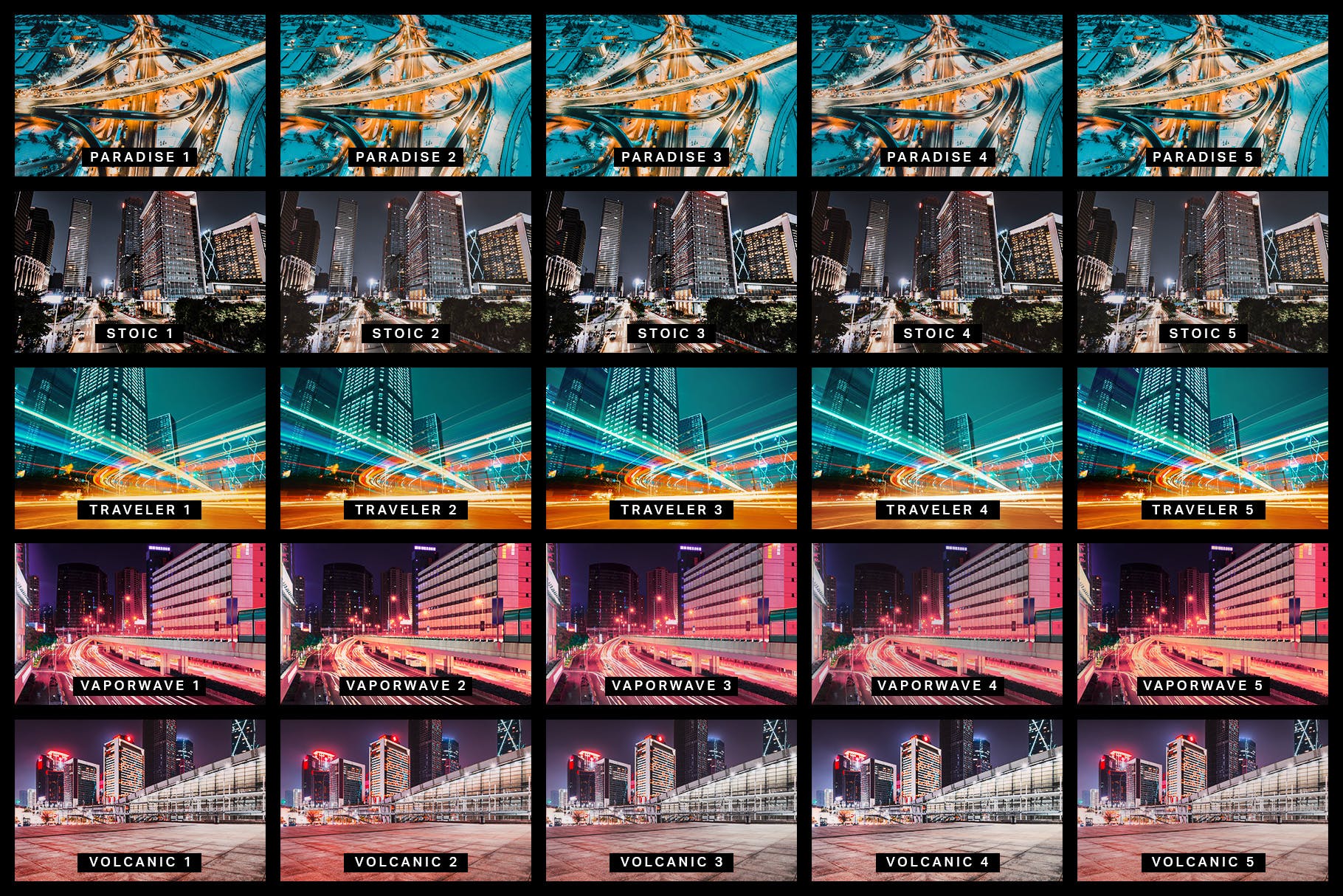Luts调色预设-50个城市延时摄影调色预设滤镜50 Urban City Lightroom Presets and LUTs插图9