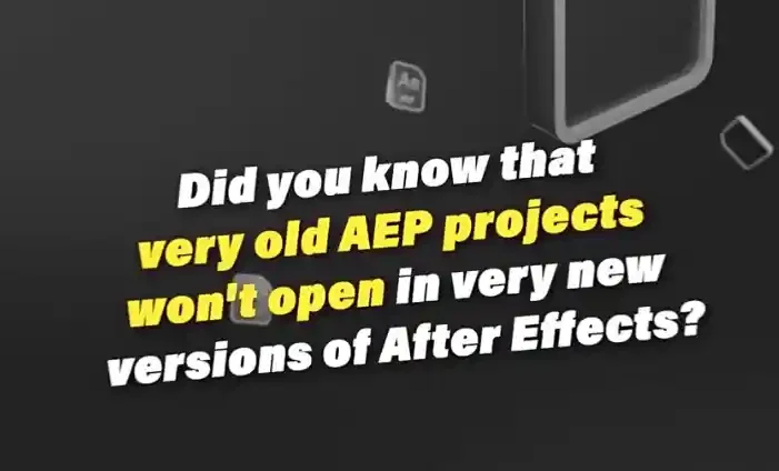 AE脚本-AEP模板升级适配高版本 AEP Version Updater V1.6.3