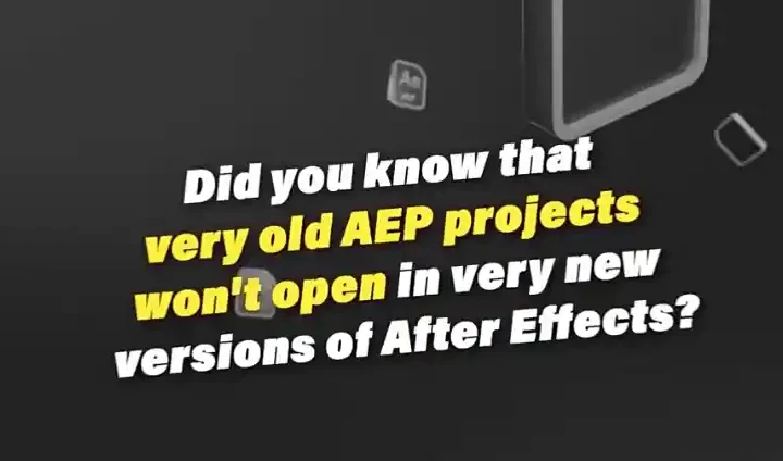 AE脚本-AEP模板升级适配高版本 AEP Version Updater V1.6.3 - 幕后Muhou
