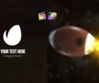 美式足球LOGO标志RevealFCPX模板