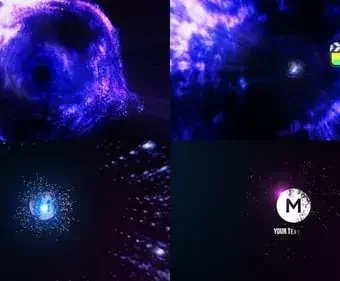 颗粒LOGO标志揭示标志动画FCPX模板