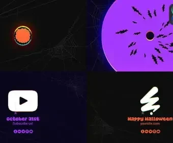 FCPX模板的万圣节标志