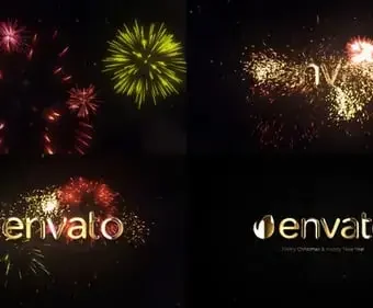 FCPX模板的新年烟花标志