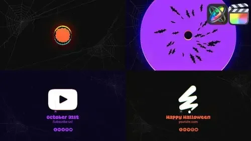 FCPX模板的万圣节标志